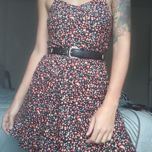 Spaghetti strap floral mini